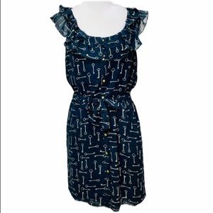 ⭐️ BANANA REPUBLIC Key Button Sleeveless Dress